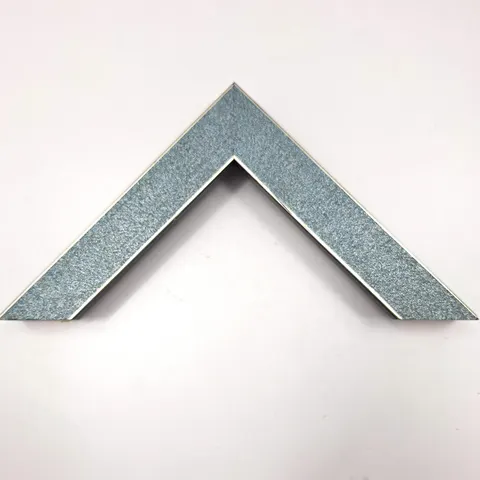 Blue-Gray Textured Frame with Metallic Face and Black Side W-1-16